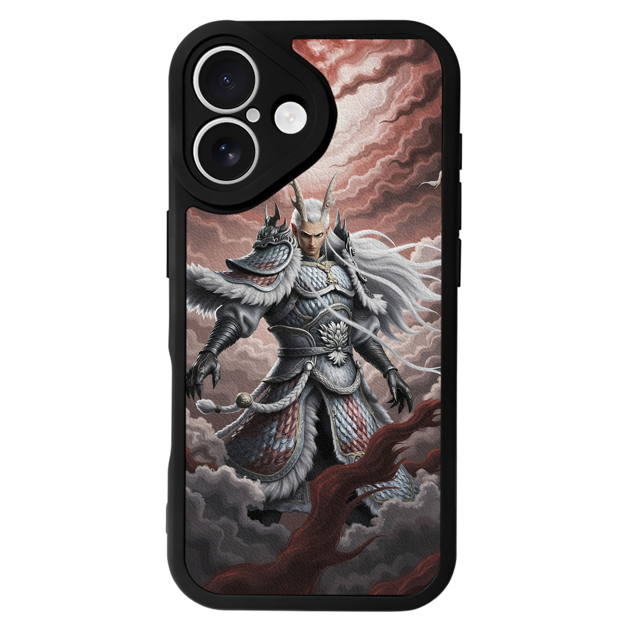 （画像用） Ne Zha 2 ナタ 魔童の大暴れ 【iPhone 16シリーズ対応】シリコンスマホケース（レザー調） 材質：シリコン